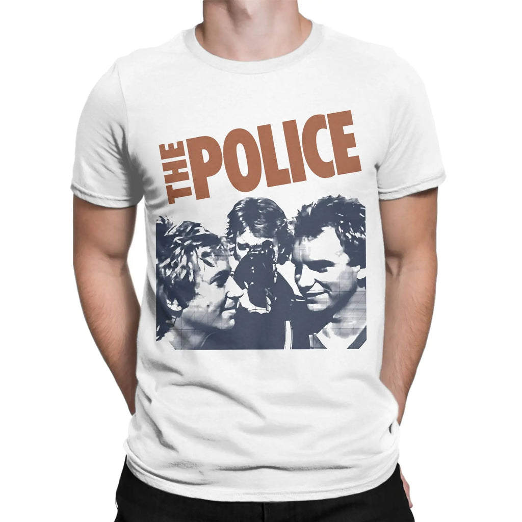 The Police rock band Tee Shirt for Men Women Graphic T Shirts  Cotton Clothing