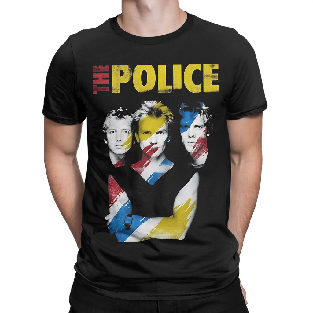 The Police rock band Tee Shirt for Men Women Graphic T Shirts  Cotton Clothing