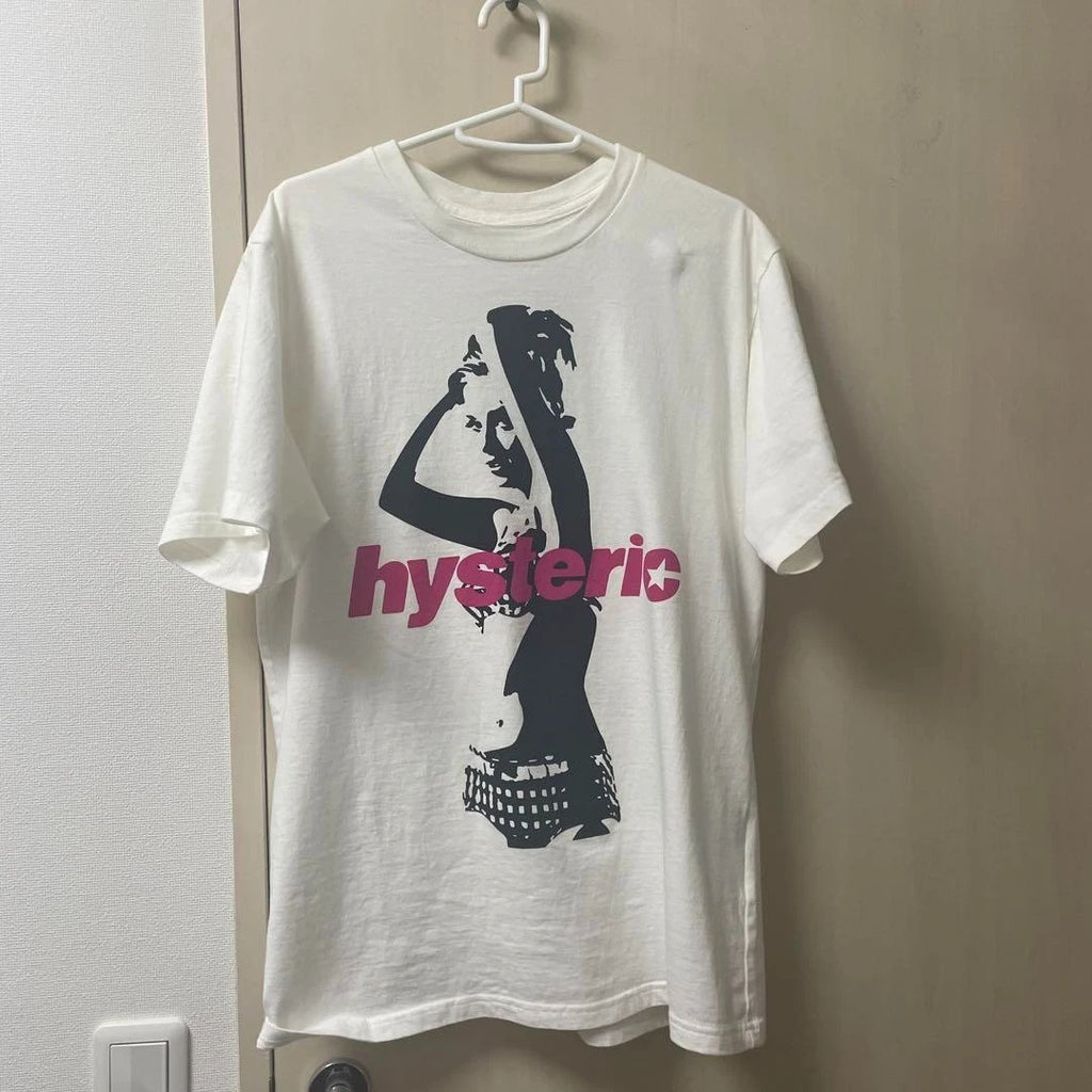 2025 Summer  New High Quality HYSTERIC Printed Graphic T-shirts Men and Women Short Sleeved High Quality T-shirts Street Wear