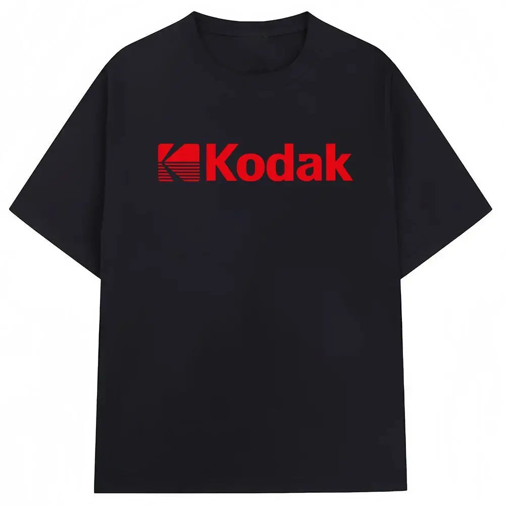 Kodak Polychrome Rainbow Back Print Unisex Cotton T Shirt Vintage Retro Short Sleeve Tee Y2K  Casual Streetwear Film Graphic Top