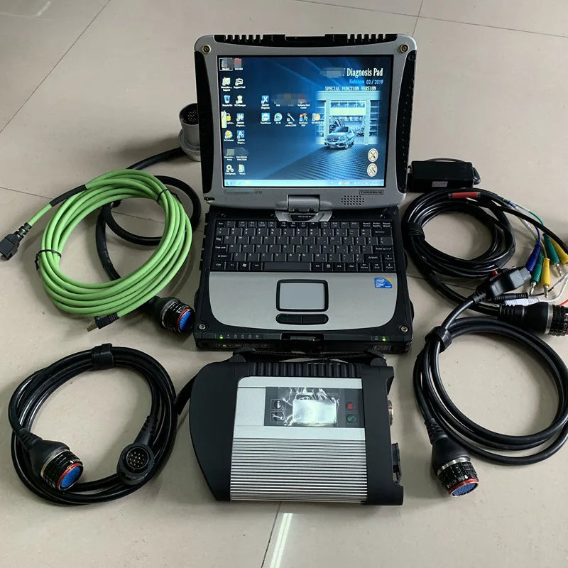 Mb Star c4 Sd Connect Compact DOIP Professional DIAGNOSIS Full Software Ssd 512gb Laptop Cf19 I5 TOUCH 2 Years Warranty