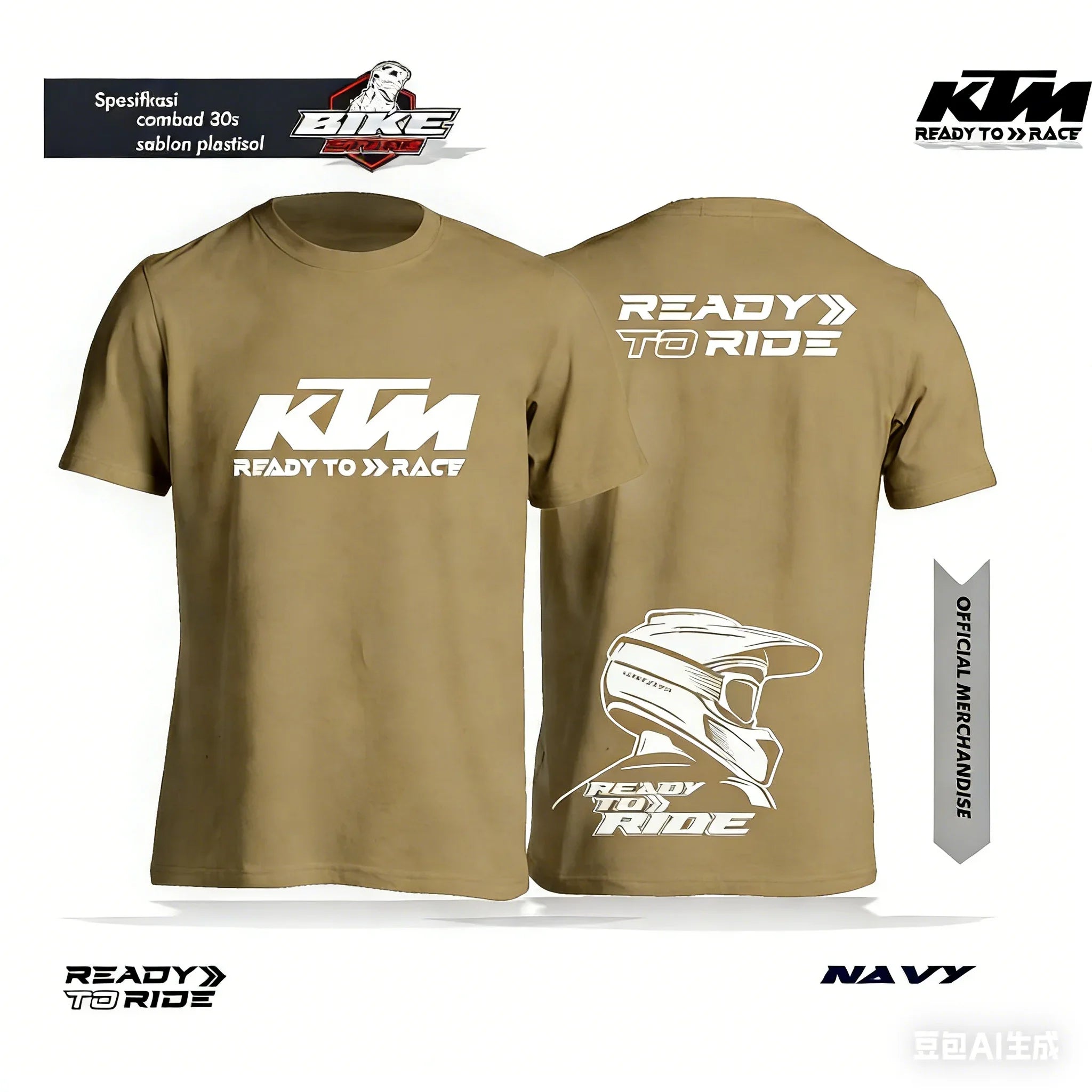 2026 New Unisex KTM Racing Team T-Shirt Premium Cotton Off-Road Moto Racing Print Casual Short Sleeve Tops