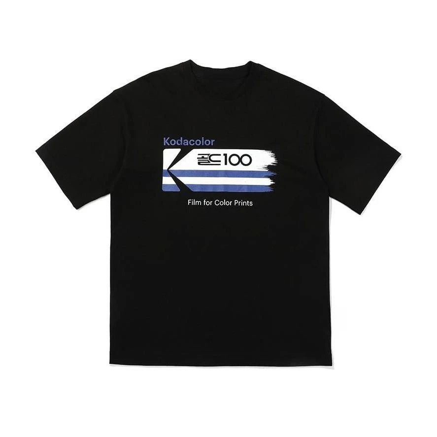 Kodak Polychrome Rainbow Back Print Unisex Cotton T Shirt Vintage Retro Short Sleeve Tee Y2K  Casual Streetwear Film Graphic Top
