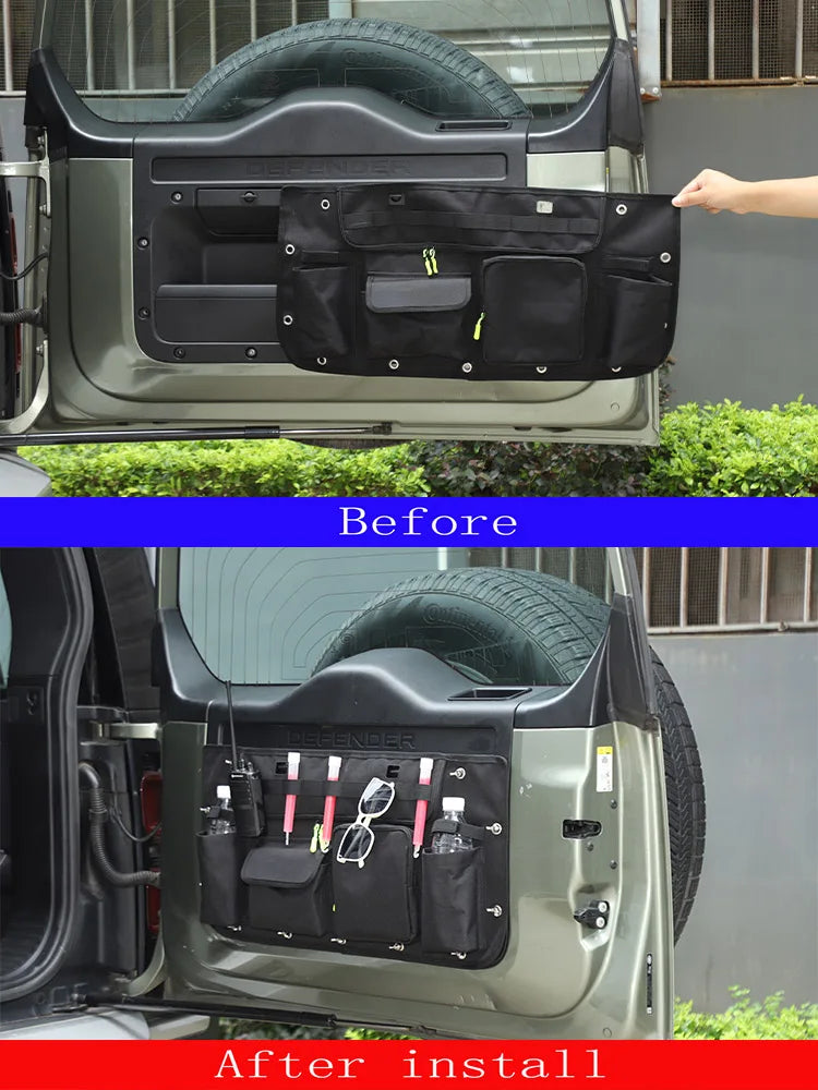 For Land Rover Defender 90 110 2020-2025 Car Tailgate Luggage Storage Bag Tool Storage Bag Car Accessories