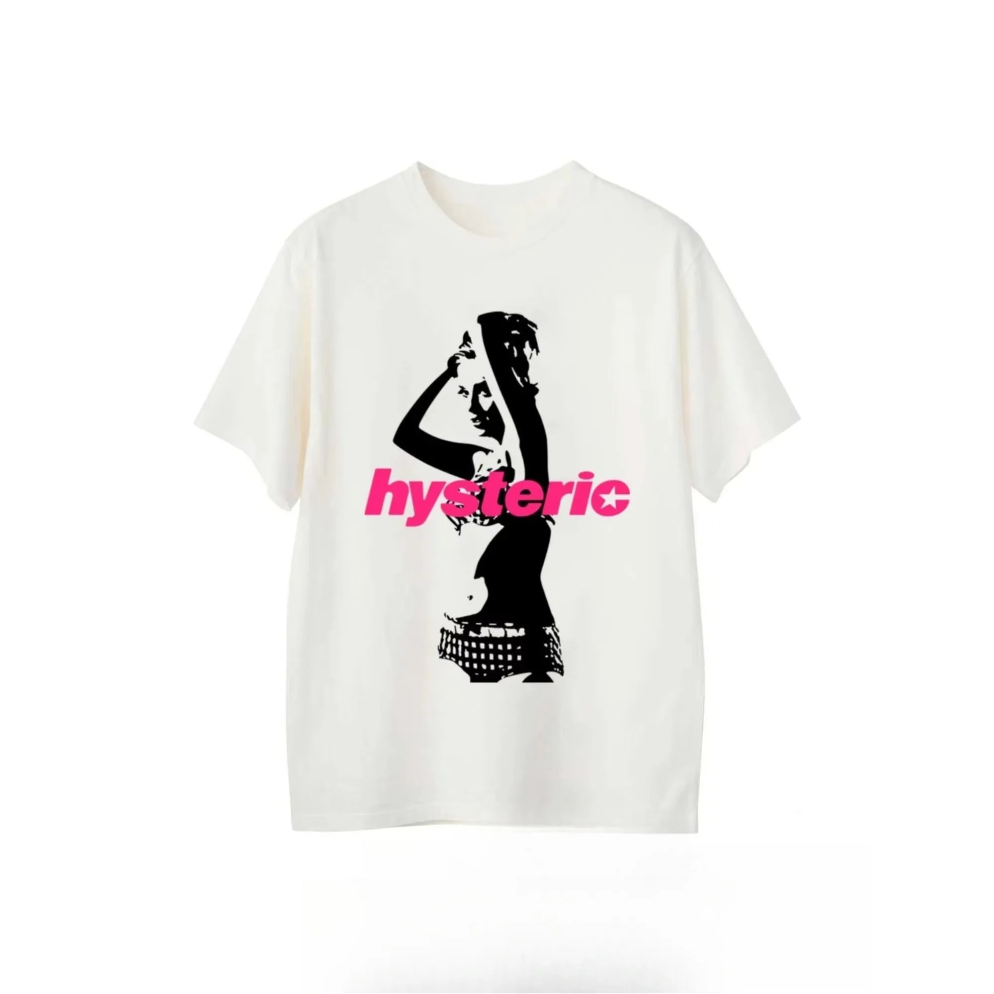 2025 Summer  New High Quality HYSTERIC Printed Graphic T-shirts Men and Women Short Sleeved High Quality T-shirts Street Wear