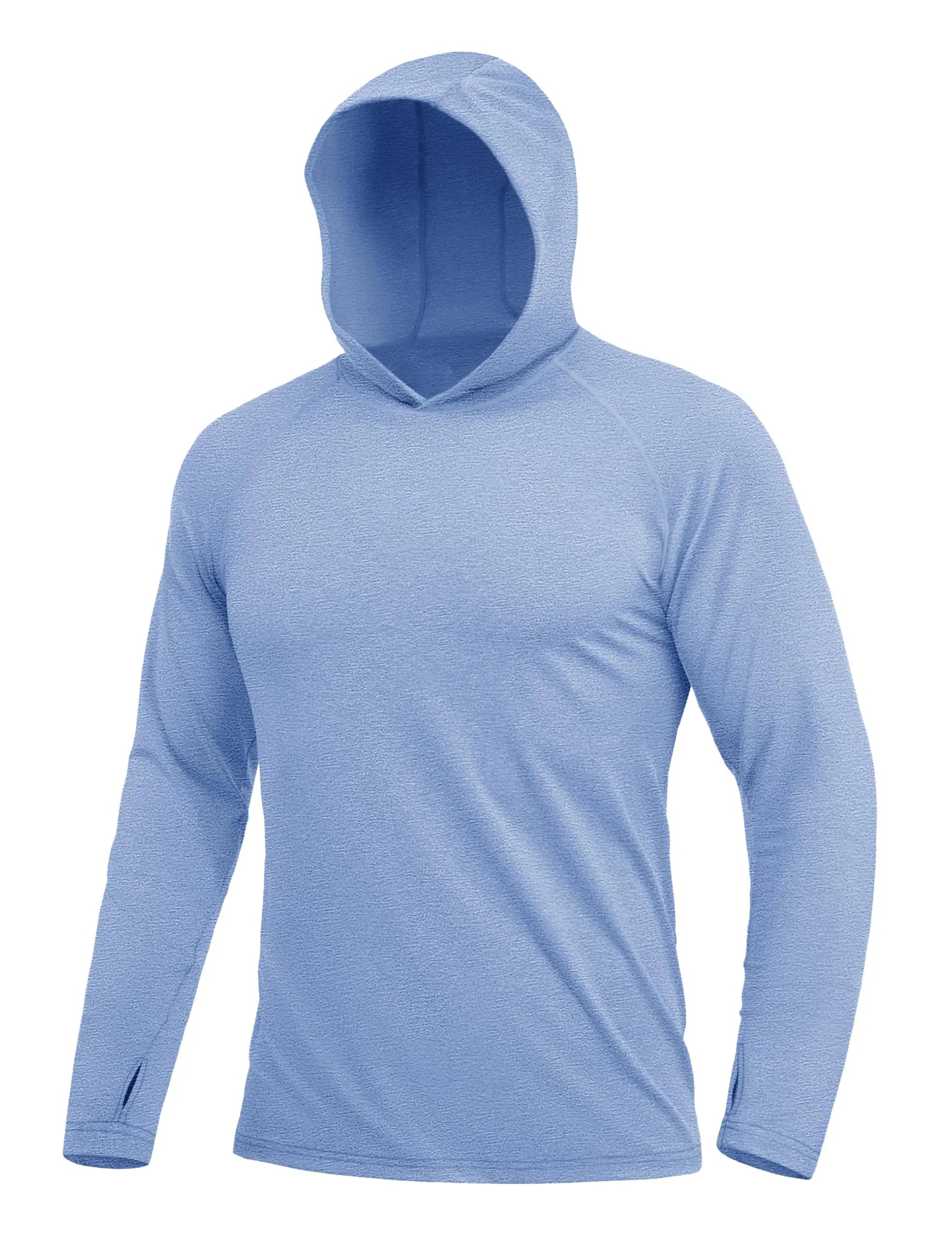 MAGCOMSEN Men Sun Hoodie UPF 50 Long Sleeve Quick Dry Lightweight Fishing Shirt Breathable Hiking Running Swim Rash Guard