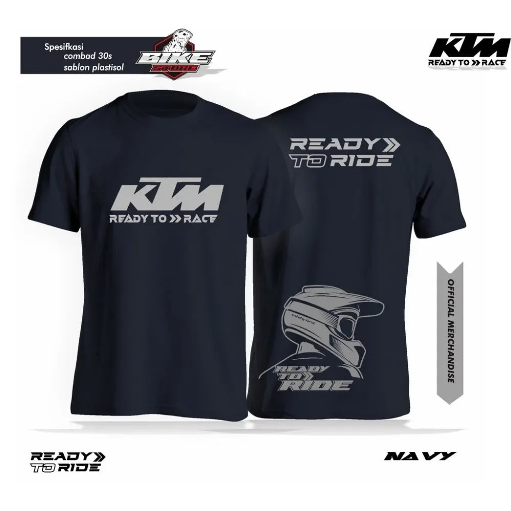 2026 New Unisex KTM Racing Team T-Shirt Premium Cotton Off-Road Moto Racing Print Casual Short Sleeve Tops