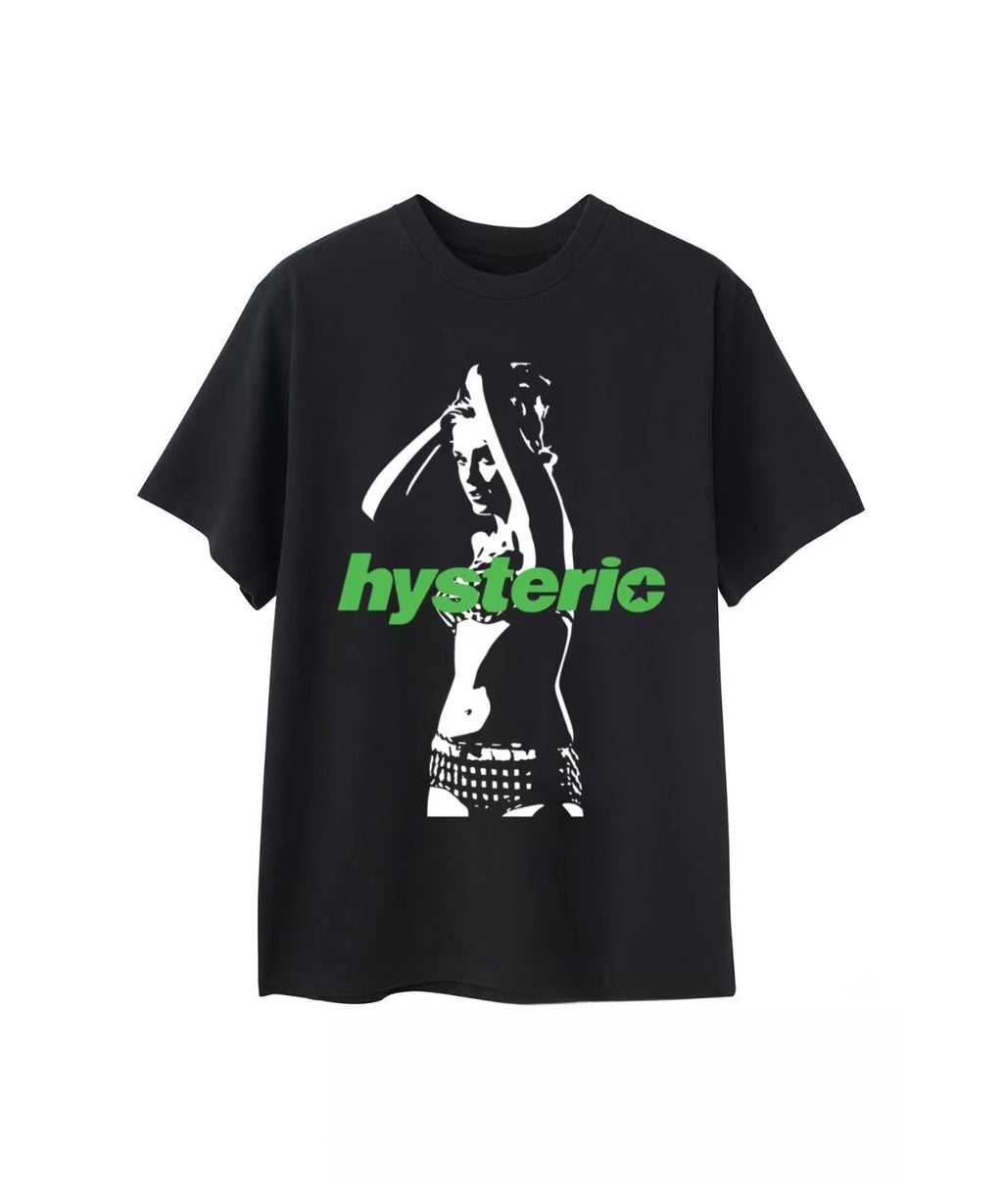 2025 Summer  New High Quality HYSTERIC Printed Graphic T-shirts Men and Women Short Sleeved High Quality T-shirts Street Wear