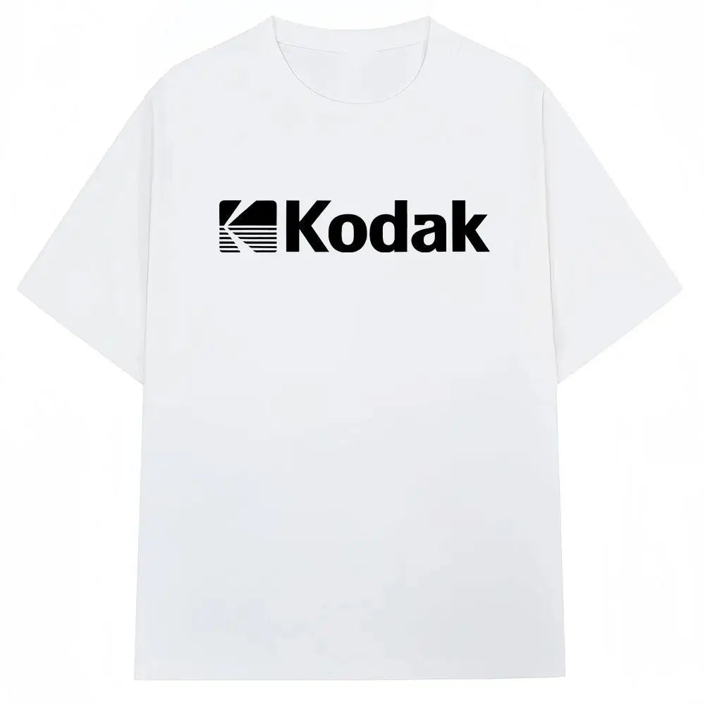 Kodak Polychrome Rainbow Back Print Unisex Cotton T Shirt Vintage Retro Short Sleeve Tee Y2K  Casual Streetwear Film Graphic Top
