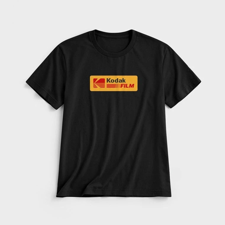 Kodak Polychrome Rainbow Back Print Unisex Cotton T Shirt Vintage Retro Short Sleeve Tee Y2K  Casual Streetwear Film Graphic Top