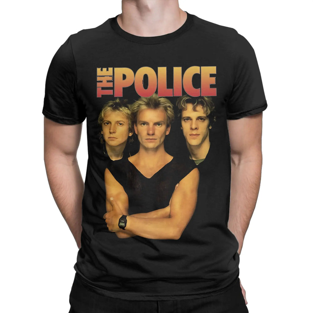 The Police rock band Tee Shirt for Men Women Graphic T Shirts  Cotton Clothing